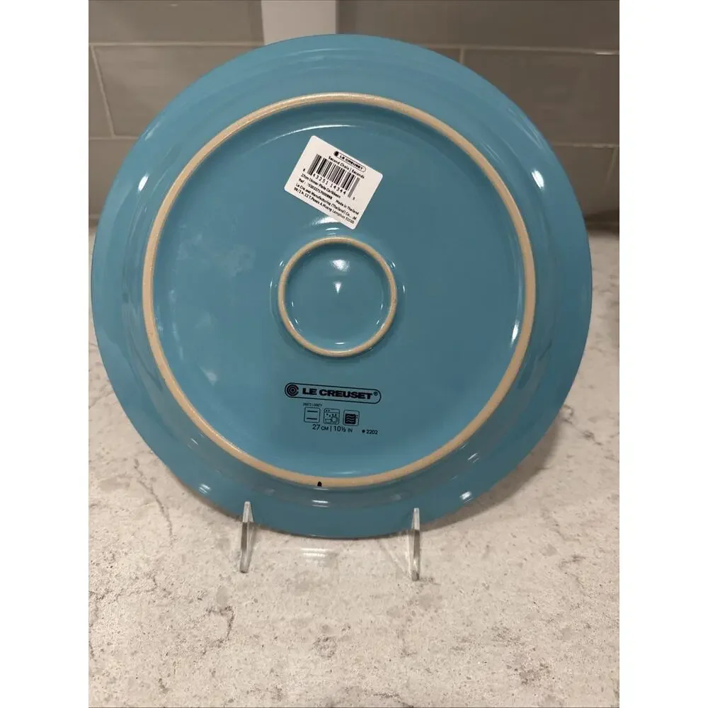 LE CREUSET 10.5” CARIBBEAN Blue 27cm Vancouver Dinner Plate Turquoise NEW